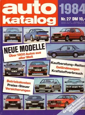 Auto Katalog 1984 Nr.27