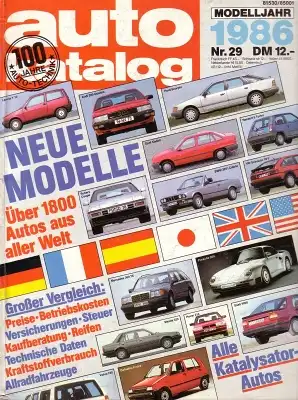 Auto Katalog 1986 Nr.29