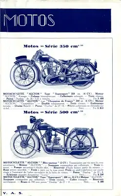 Alcyon Fahrrad und Motorrad Programm 1931