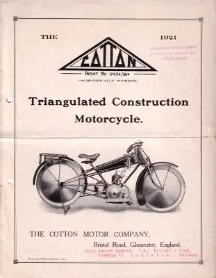 Cotton 269 ccm Prospekt 1921