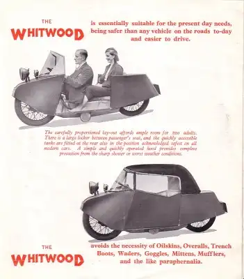 Whitwood Monocar Prospekt 1935