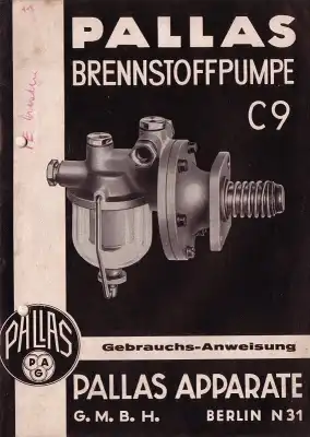 Pallas Brennstoffpumpe C 9 5.1942