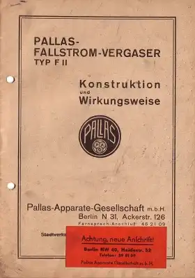 Pallas Vergaser Typ F II 1940er Jahre ?
