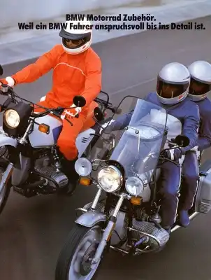 BMW Motorrad Zubehör Prospekt 1982