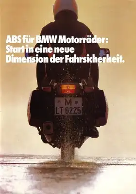 ABS für BMW Motorräder Prospekt 1986