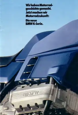 BMW K Modelle Prospekt 1984