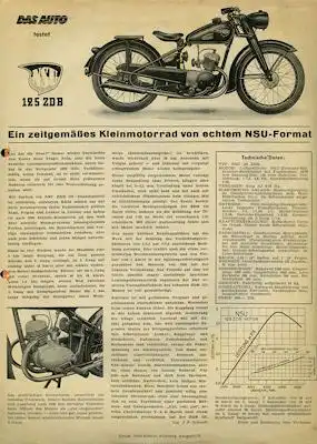 NSU 125 ZDB Test ca. 1951