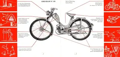 Kreidler K 50 Prospekt ca. 1952