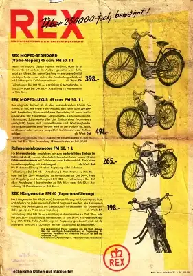 Rex Moped Programm 3.1954