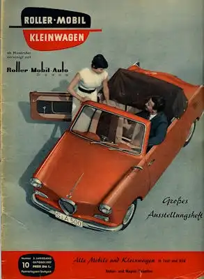 Rollerei und Mobil / Roller Mobil Kleinwagen 1957 Heft 10