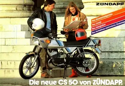 Zündapp Mokick CS 50 Prospekt 12.1983