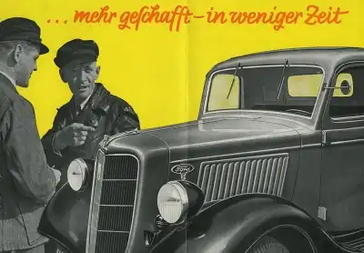 Ford Lkw V 8 Prospekt 1930er Jahre