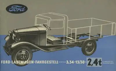 Ford Lkw 2,4t – 3,3t Prospekt ca. 1934