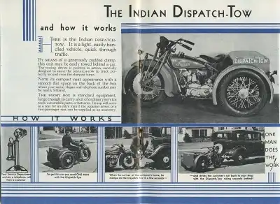 Indian Dispatch Tow Service Prospekt 1931