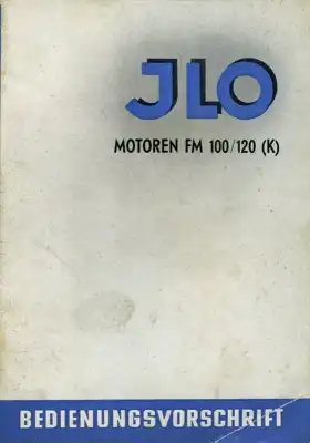 Ilo FM 100 / 120 Bedienungsanleitung ca. 1951