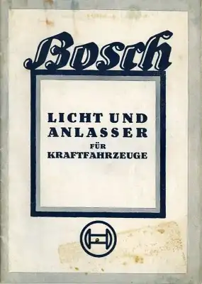 Bosch Licht und Anlasser für Kraftfahrzeuge 5.1935