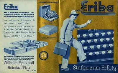 Seidel & Naumann Schreibmaschine Erika Prospekt 1930er Jahre