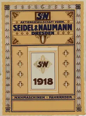 Seidel &  Naumann original Kalender-Werbeplakat 1918