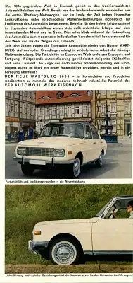 Wartburg 1000-353 Prospekt 1967