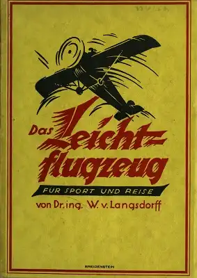 Langsdorff Das Leichtflugzeug 1924