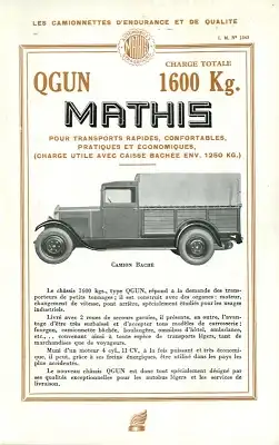 Mathis Lkw Programm 11.1931