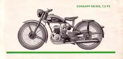 Zündapp DB 202 Prospekt 1952