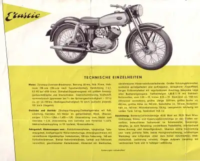 Zündapp Elastic Prospekt 1954