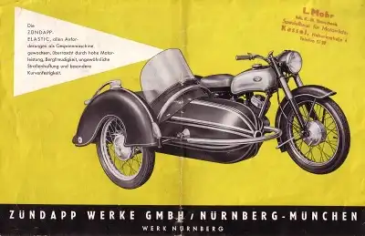 Zündapp Elastic Prospekt 1954