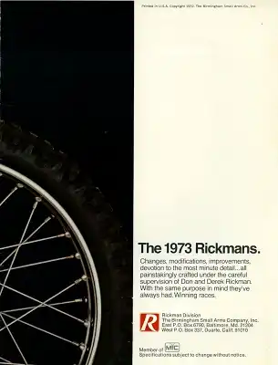 Rickman Programm 1973