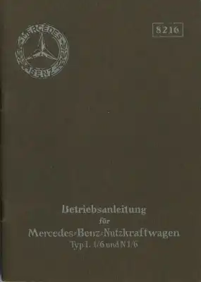 Mercedes-Benz L 1/6 u. N 1/6 Bedienungsanleitung 2.1928