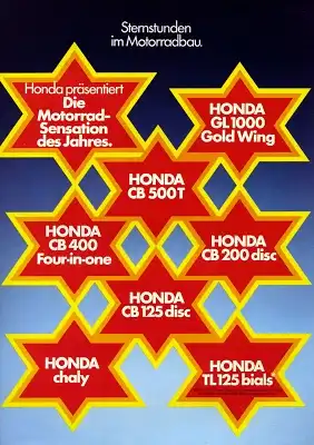 Honda Motorrad Programm 1975