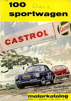 Motorkatalog 100 Sportwagen Band 13 9.1965