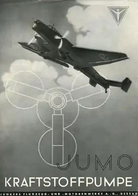 Junkers Jumo Kraftstoffpumpe Prospekt 1930er Jahre