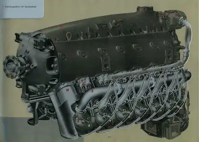 Argus AS 410 A-1 Durchsichtbild-Darstellung 1941