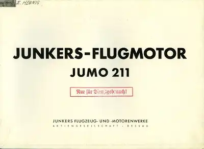 Junkers Jumo 211 Durchsichtbild-Darstellung 1939