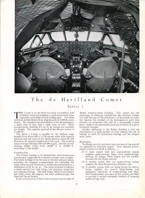 De Havilland Comet Prospekt 1952