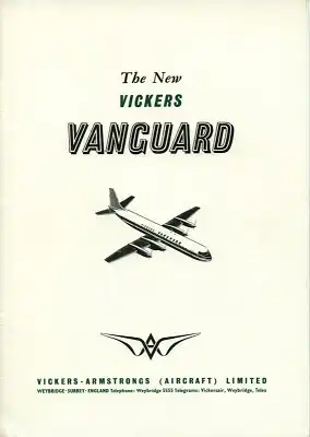 Vickers Vanguard Prospekt 1958