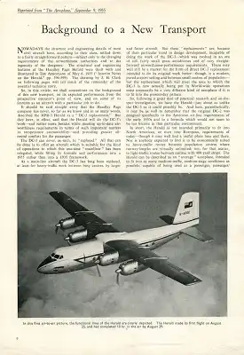 Handley Page H.P.R.3 Herald Test 1955