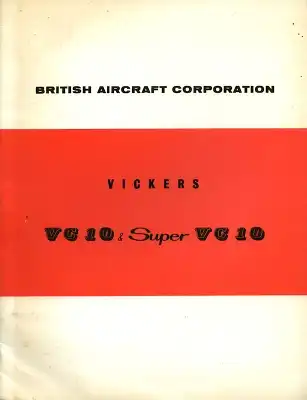 Vickers VC 10 und Super VC 10 Prospekt 1961