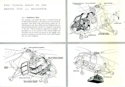 Bristol Helicopter 171 Mark 4 Prospekt 1950er Jahre