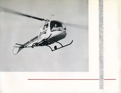 Bell Aircraft Helicopter 47 J Prospekt 1950er Jahre