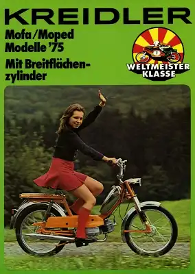 Kreidler Programm Mofa Mopeds 1975