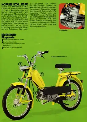 Kreidler Programm Mofa Mopeds 1975