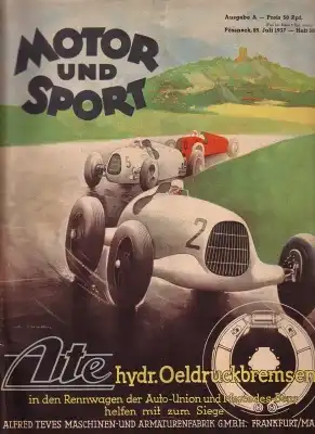 Motor & Sport 1937 div. Hefte