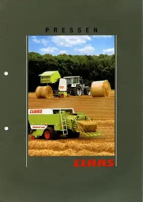 Claas Pressen Prospekt ca. 1980