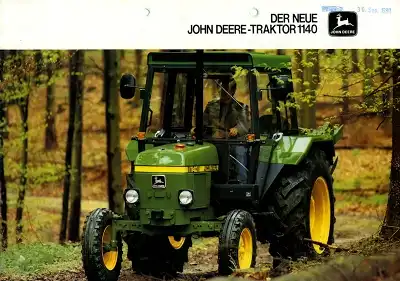 John Deere 1140 Schlepper Prospekt ca. 1980