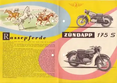 Zündapp 175 S Prospekt 1956