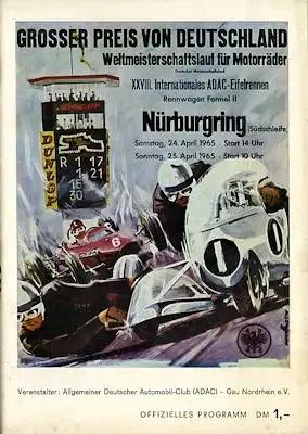 Programm Nürburgring 24.4.1965