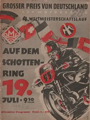 Programm Schotten 19.7.1953