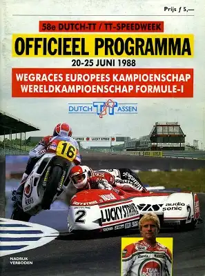 Programm Assen / NL 20.6.1988